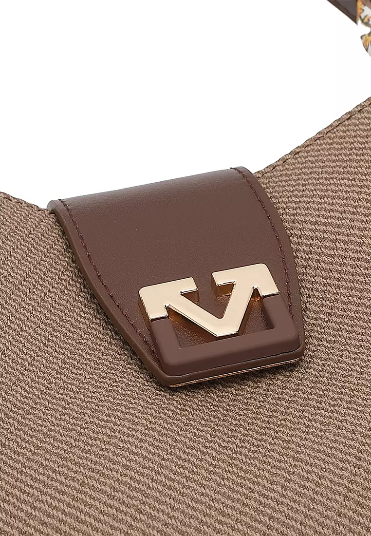 Women's Top Handle Bag / Sling Bag / Crossbody Bag / Shoulder Bag (Tas Tangan Wanita / Tas Selempang Wanita / Tas Bahu Wanita) - Cokelat