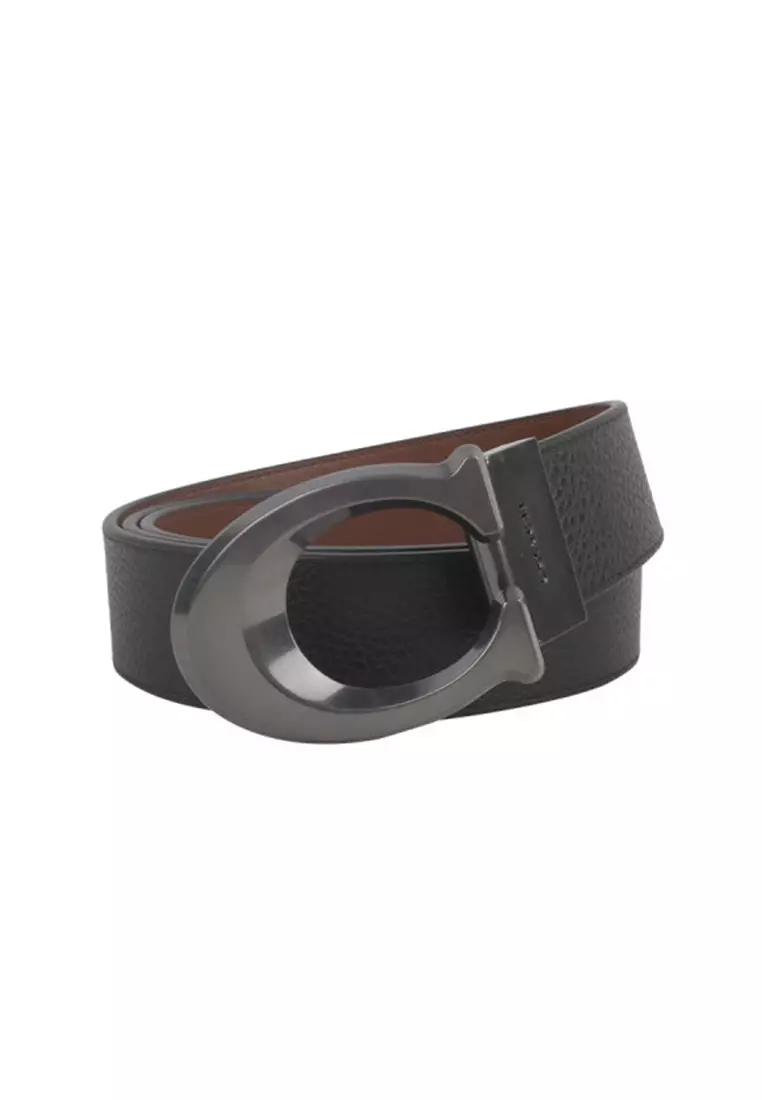 Signature Buckle Cut To Size Reversible Belt 38mm CQ013QBLVW