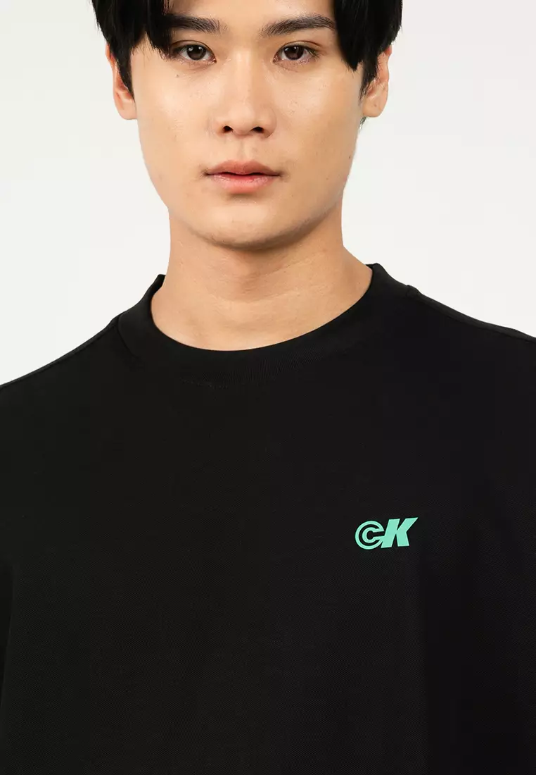 Cooling Pique Crewneck Jersey Tee - Calvin Klein Jeans