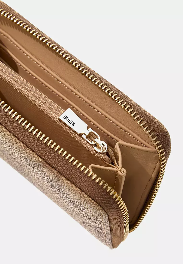 Janie Logo Medium Zip Around Purse