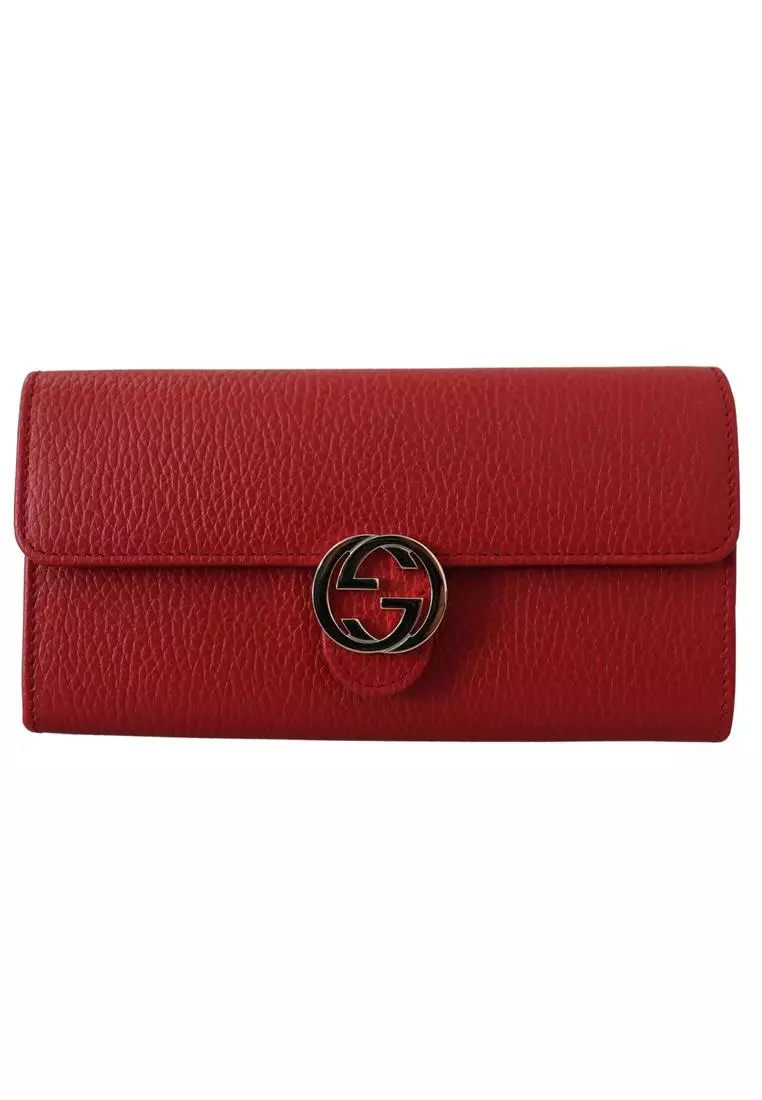 Red discount wristlet purse