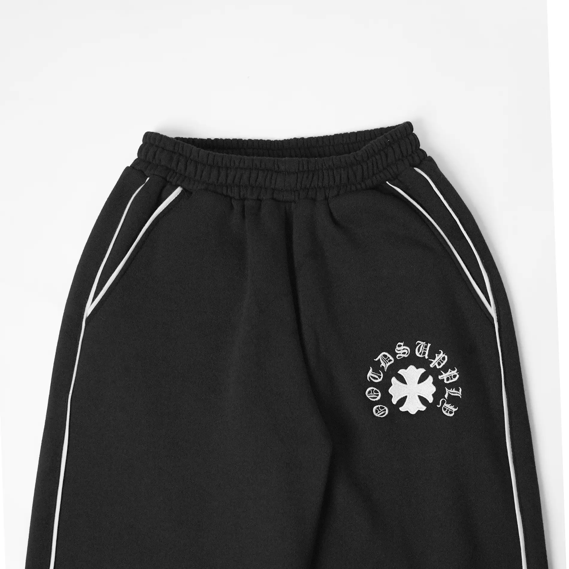 OOTDSUPPLY Baggy Pants Line Mystic Relic | Celana Panjang Unisex | Celana Sporty | BP-BLK-CEE