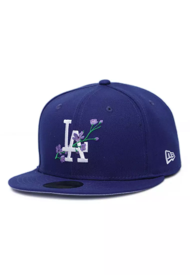 New Era Mens MLB Los Angeles Dodgers Side Patch Bloom 59Fifty