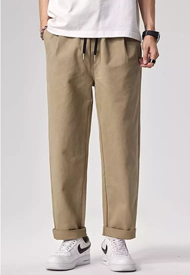 Drawstring Casual Cargo Pants