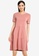 Vero Moda pink Short Sleeved Dress E9D72AA1061698GS_1