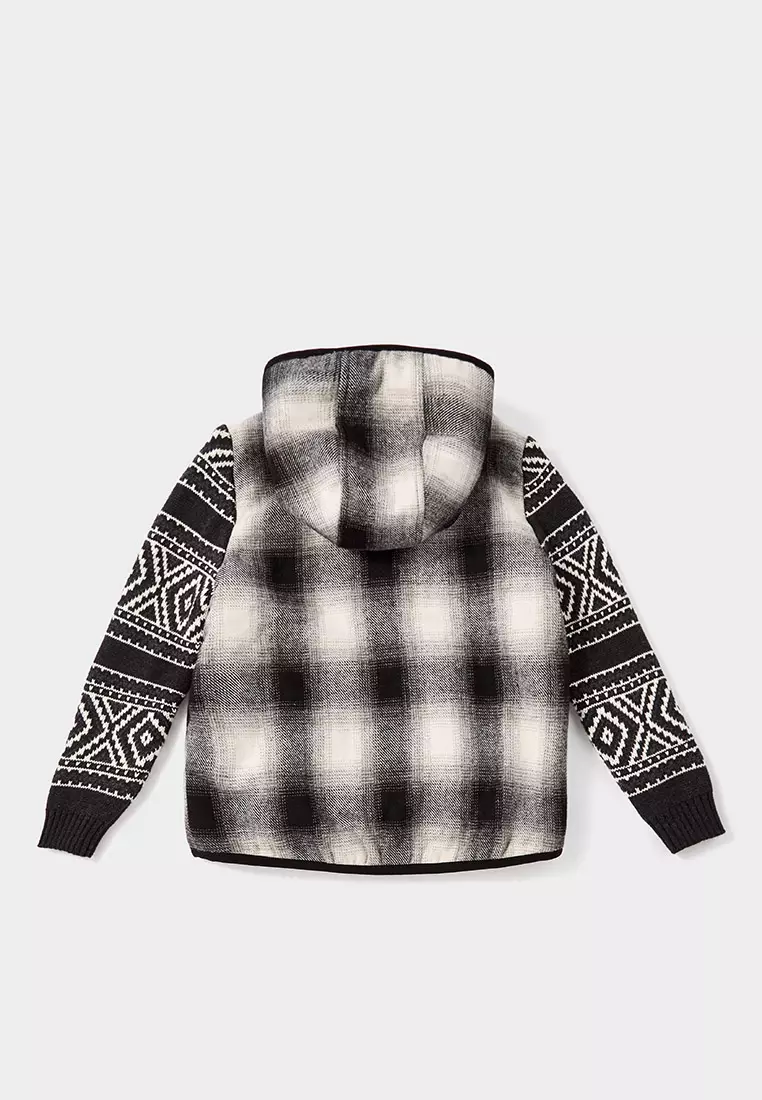 Bordalo  Yarn Dyed Check  Jacket with Borg Lining