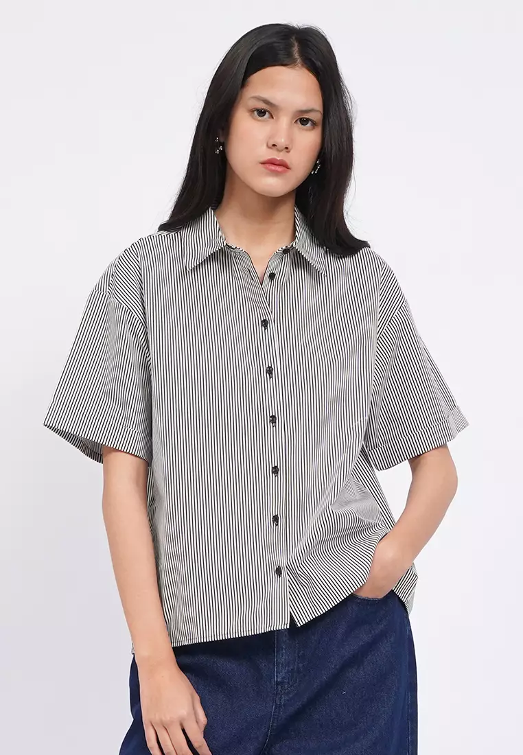 Regular Fit Short Sleeve Stripe Shirt