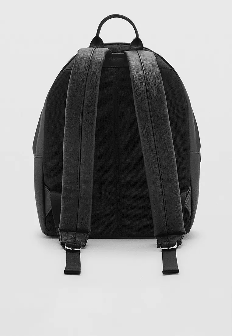 Buy MANGO Man LeatherEffect Backpack 2024 Online ZALORA Philippines