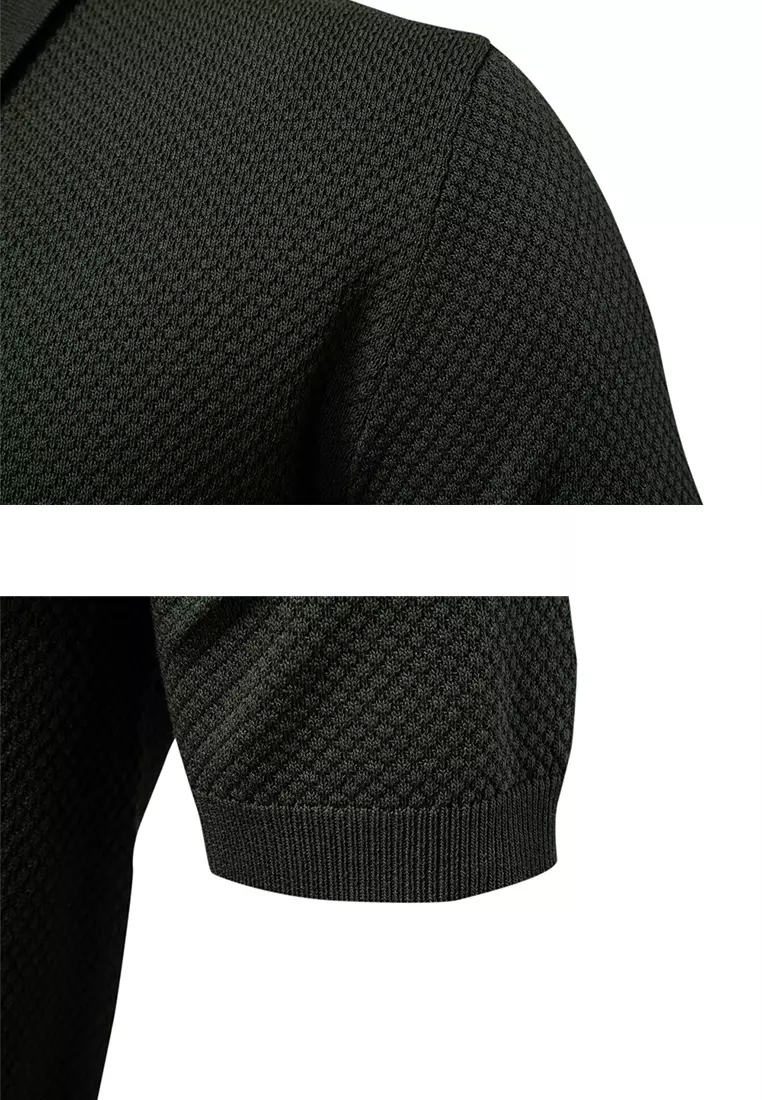 Business Textured Polo Shirt AX-PSD8025