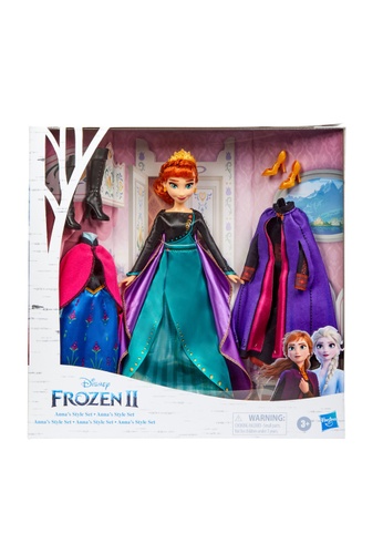 Hasbro multi Disney Frozen 2 Anna's Style Set Fashion Doll With 3 Dresses and 2 Pairs of Shoes 8D738TH5E3B384GS_1