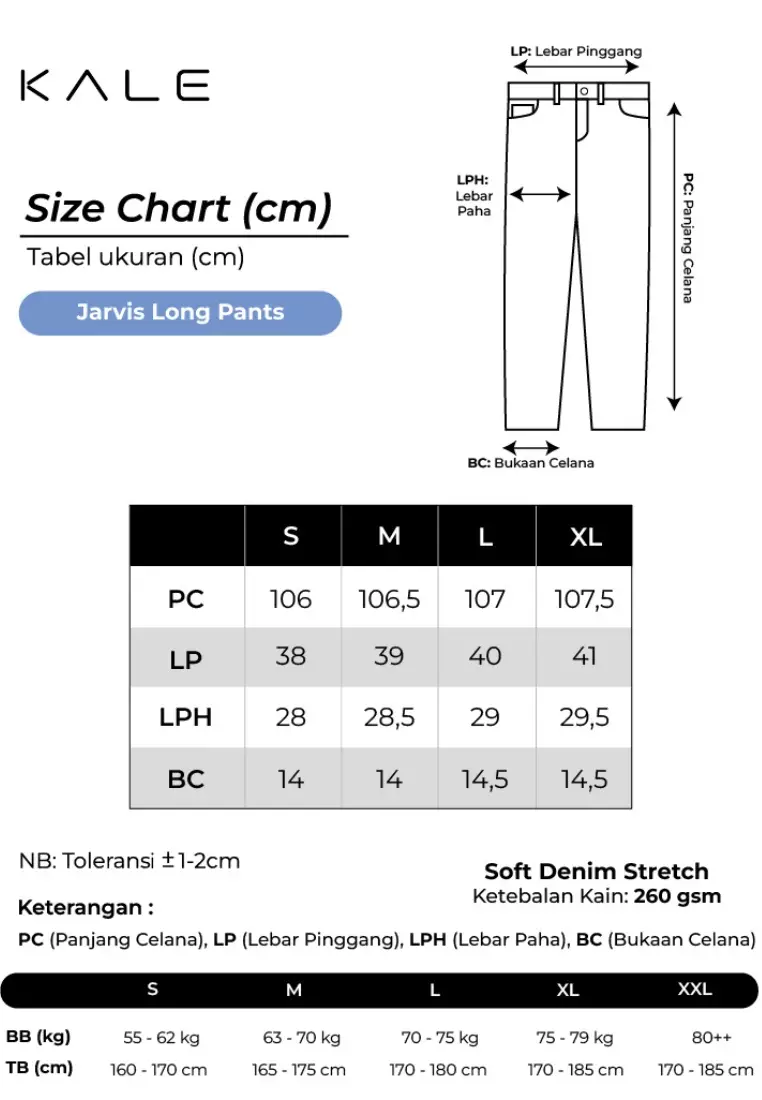 Kale JARVIS DARK BLUE / Celana Panjang Pria/Celana Jeans Pria