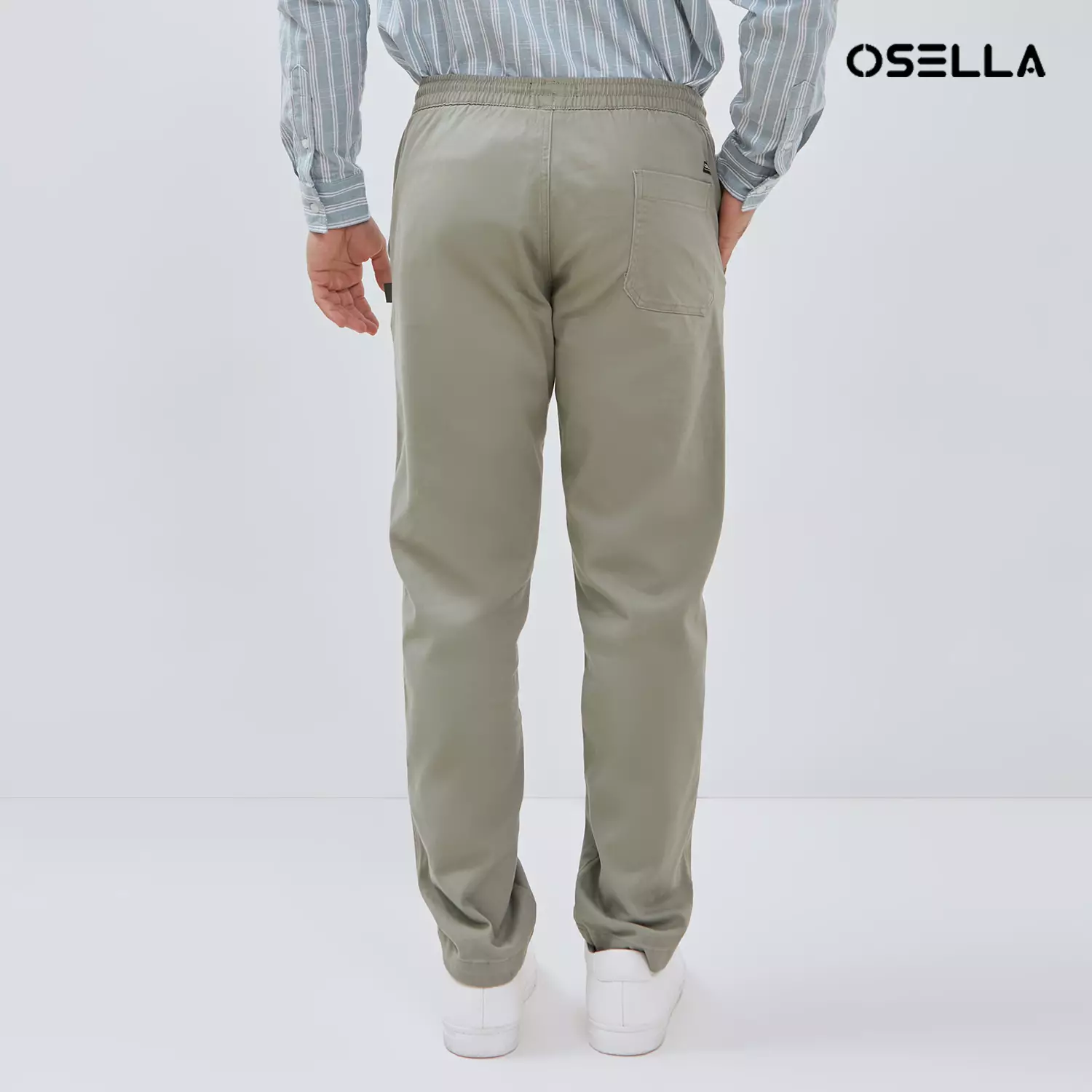 [NEW] Osella Smith Drawstring Chinos Pants  Light Green 208P5002 | Celana Chinos Panjang Pria Casual