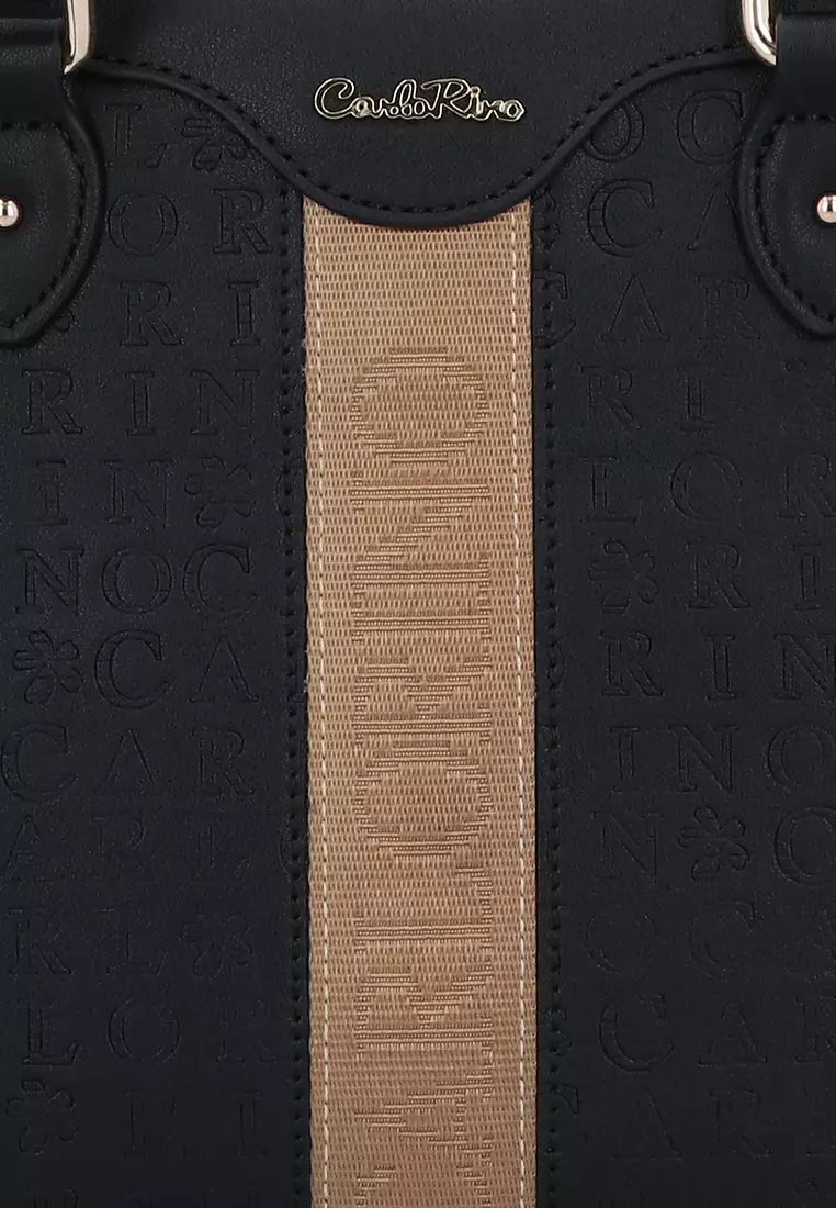 Black Logogram Tote Bag