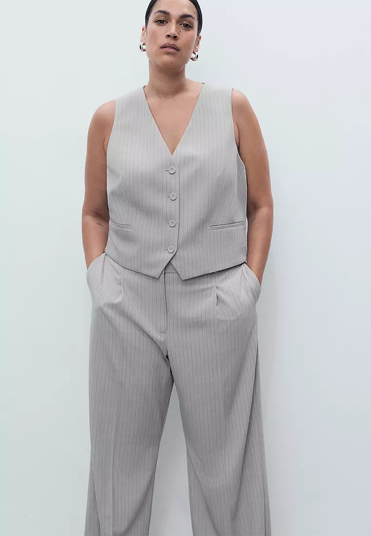 Pinstripe Suit Trousers