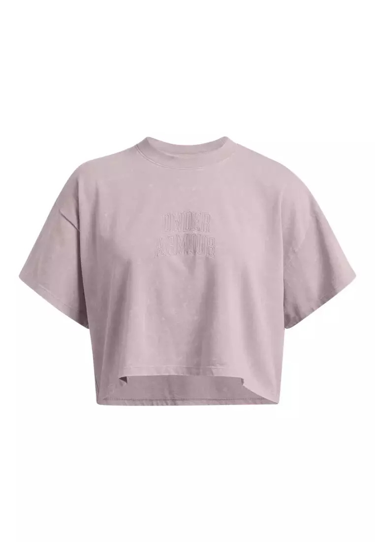 Under Armour UA Varsity Crop Heavyweight Women's Short Sleeve