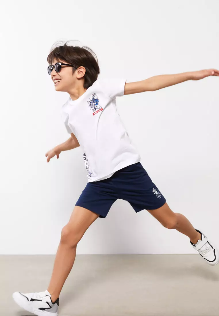 boy running shorts