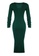 Trendyol green Square Neck Slit Knit Dress 7639EAA9BF0935GS_7