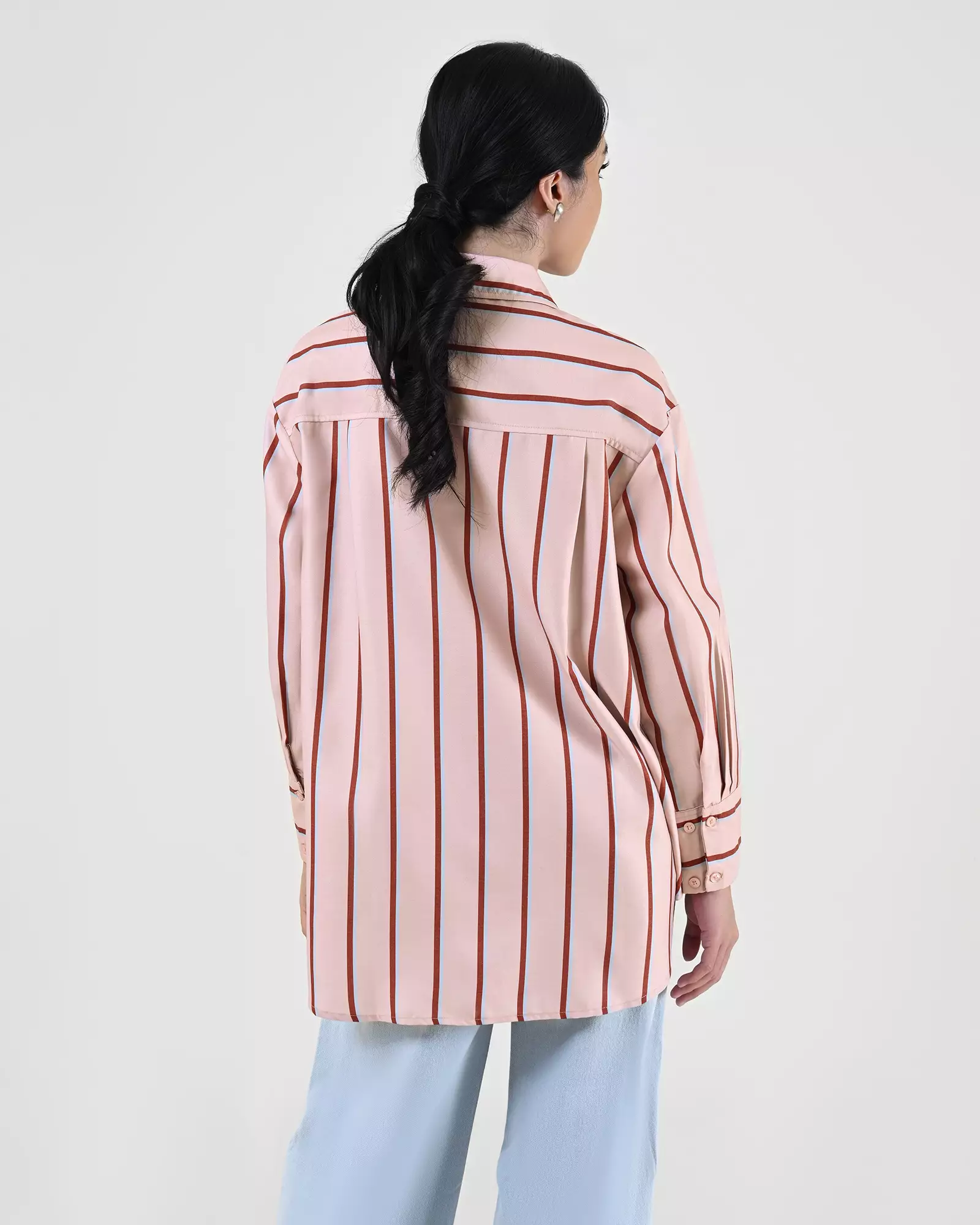 Geulis.id PIPER SHIRT - Stripesdustypink