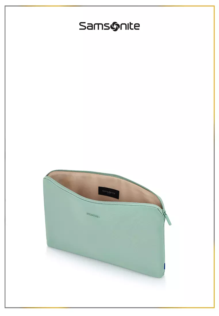 Samsonite Valerie Tote Bag Black + Laptop Sleeve 14" Iceberg Green