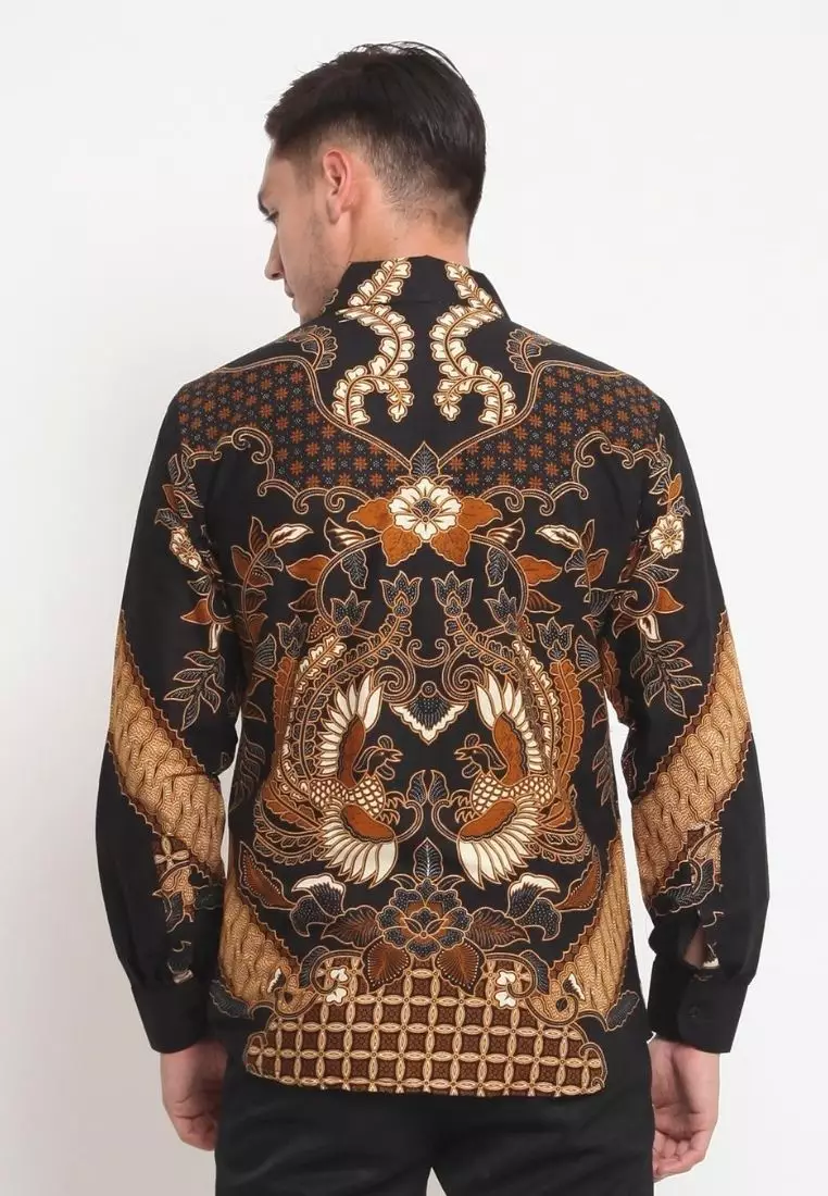 Merpati Elok Kemeja Batik Pria Premium Slimfit Modern Lengan Panjang
