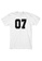 MRL Prints white Number Shirt 07 T-Shirt Customized Jersey 4C137AAE8CD4FCGS_1