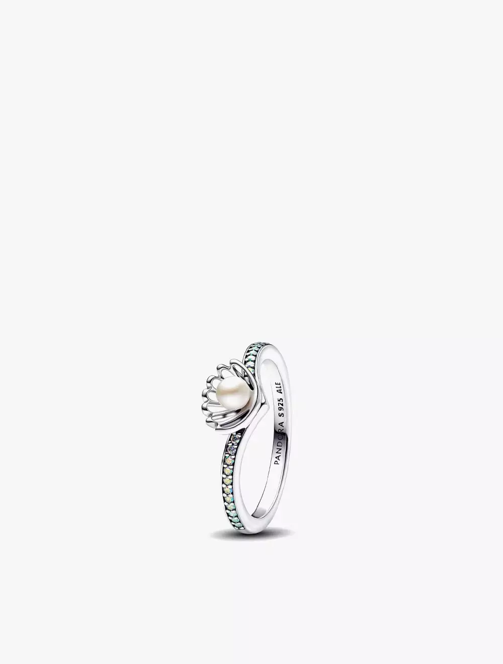 Jual PANDORA Disney Ariel sterling silver ring with treated white
