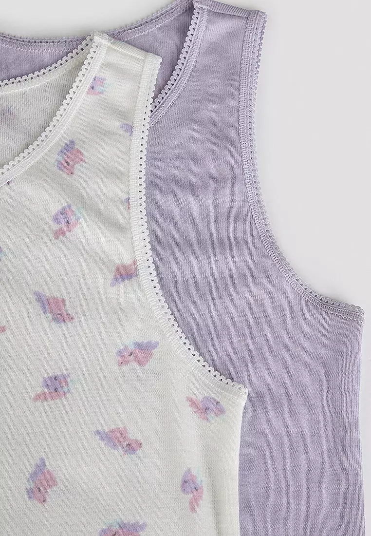 2 Packs Girls Unicorns Tank Tops