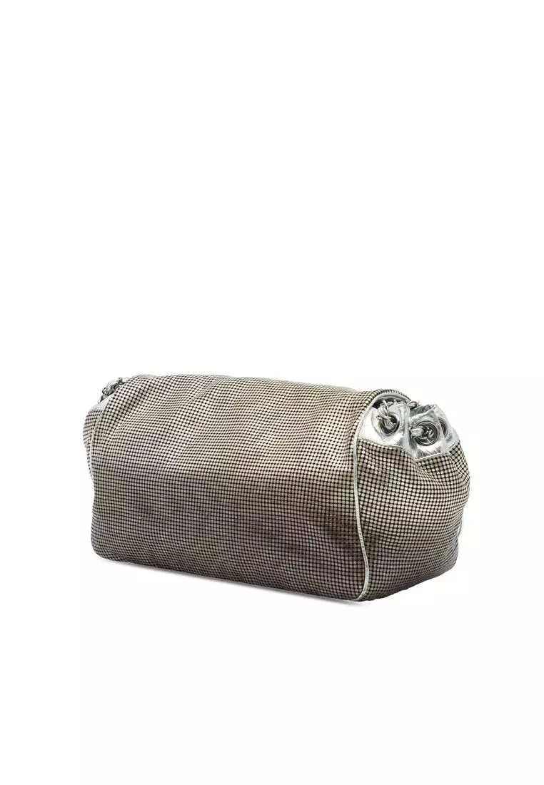 Pre-Loved Chanel Metallic Perforated Lambskin Hollywood Accordion Flap