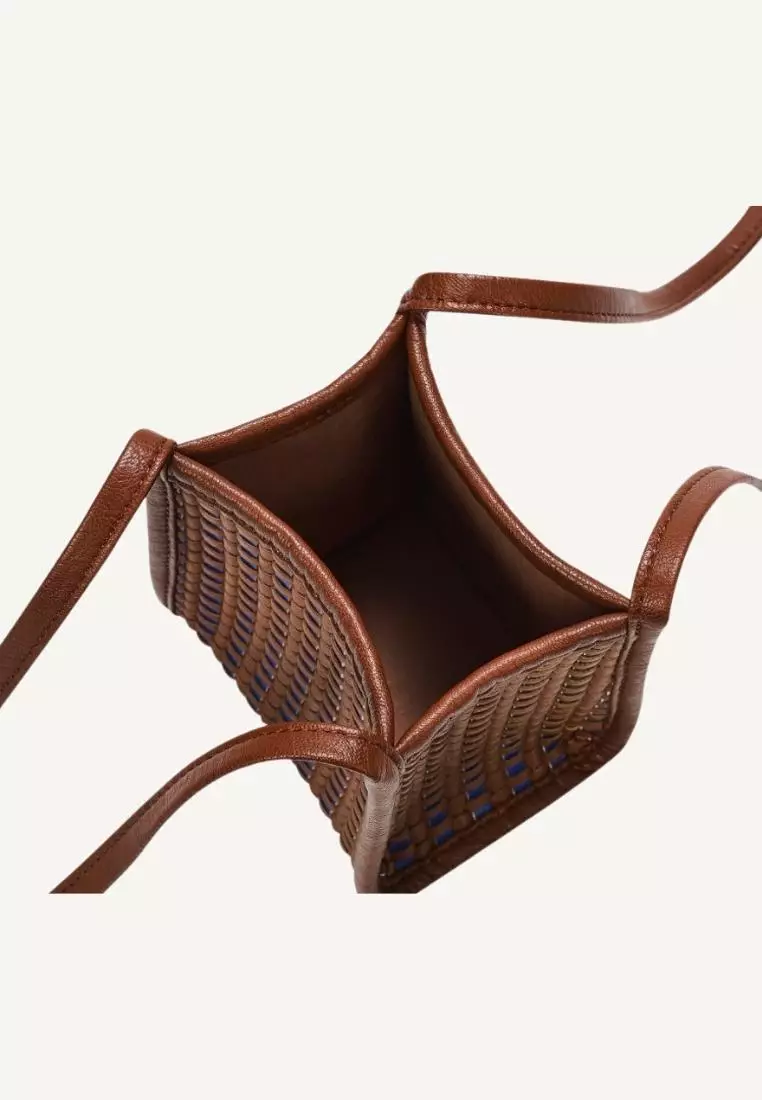 Kwani Handmade Weaving Tote Mini Royal Blue
