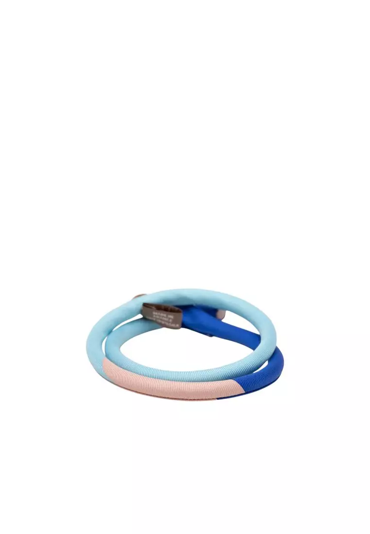 Pre-Loved Hermès Silk And Cord Petit H Double Tour Bracelet