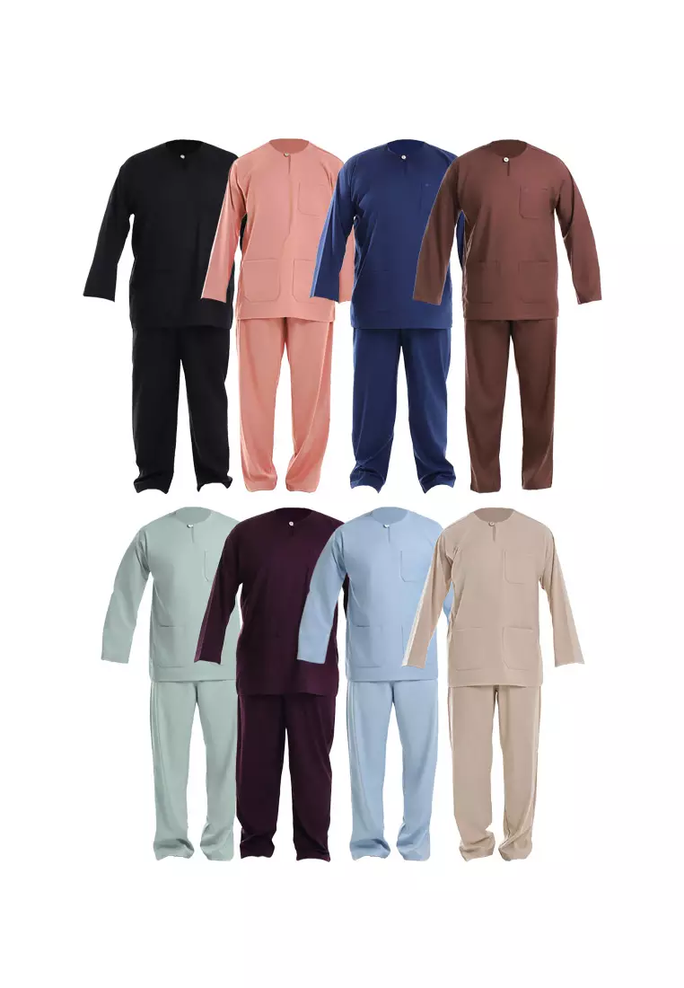 Alain Delon Baju Melayu Teluk Belanga Dewasa - 19026003-80DollarLightBrown