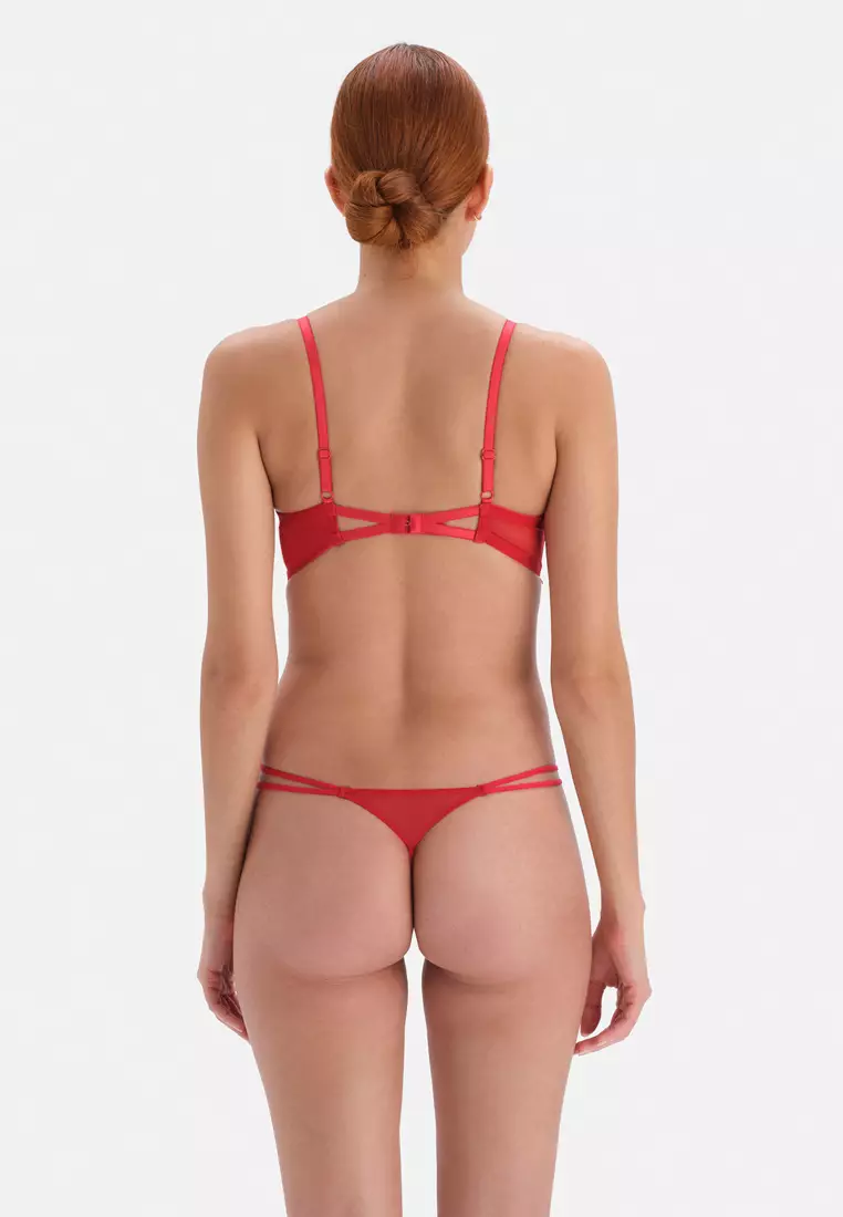 DAGİ Red Thongs, Slim Fit, Underwear for Women 2024