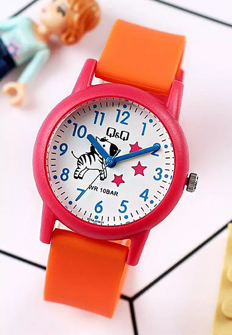 Watch By Citizen V23A-009VY Kids Analog Watch with Orange Resin Strap