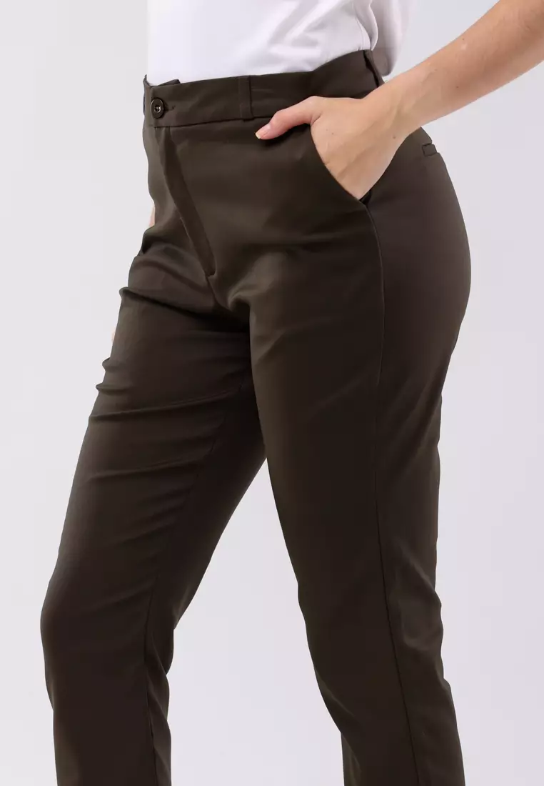 Colored Highwaist Straight Cut
