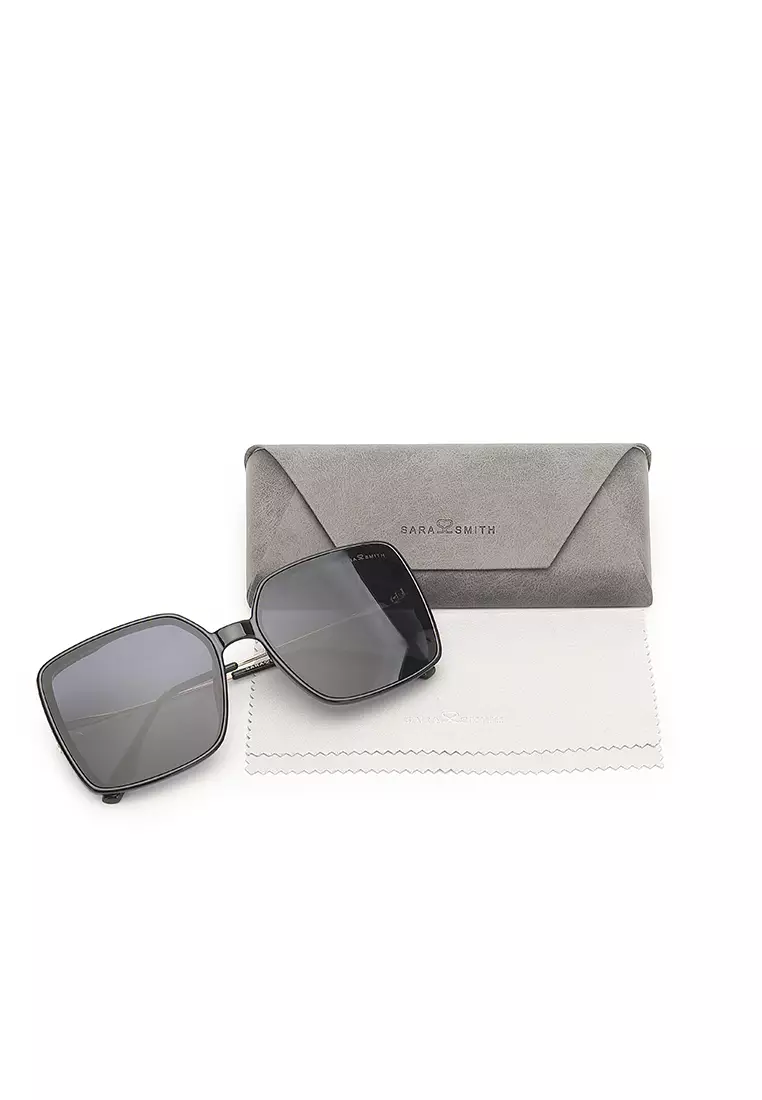Unisex Fashion Sunglasses - Glossy Black / Grey