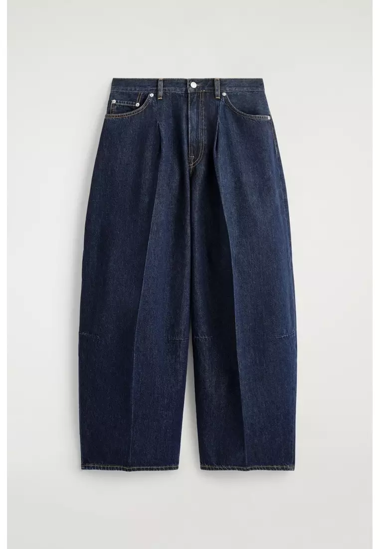 TWINE BARREL-LEG JEANS