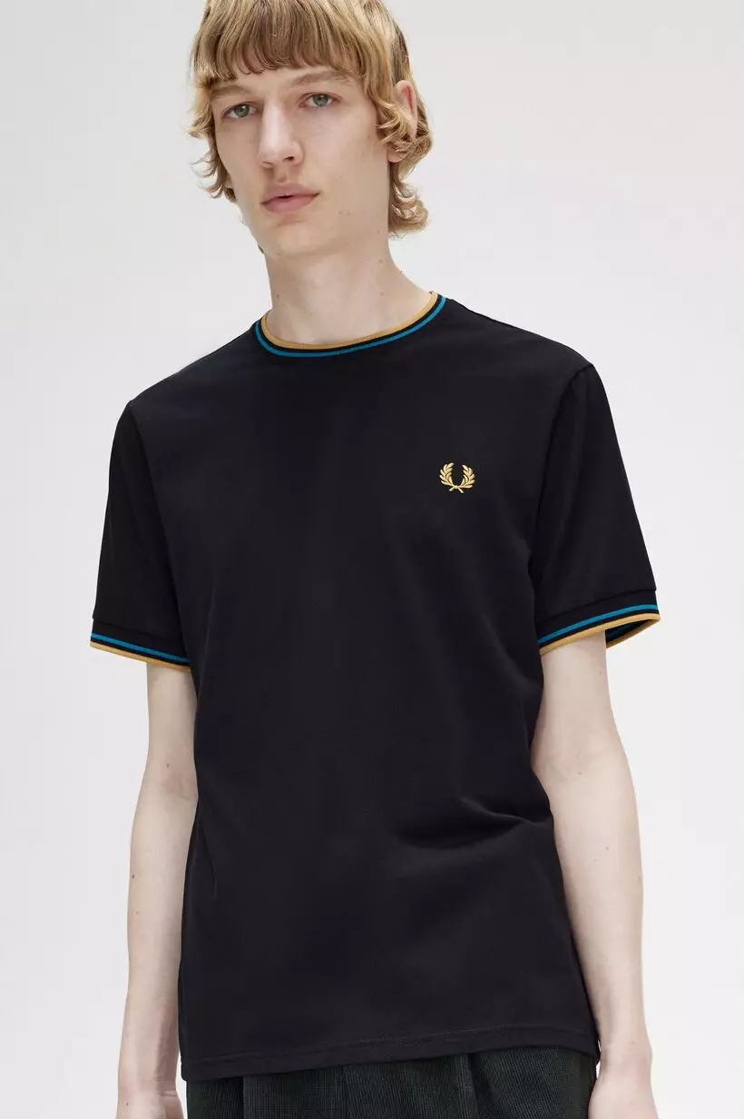 Buy Fred Perry Fred Perry M1588 Twin Tipped T-Shirt 2024 Online ...
