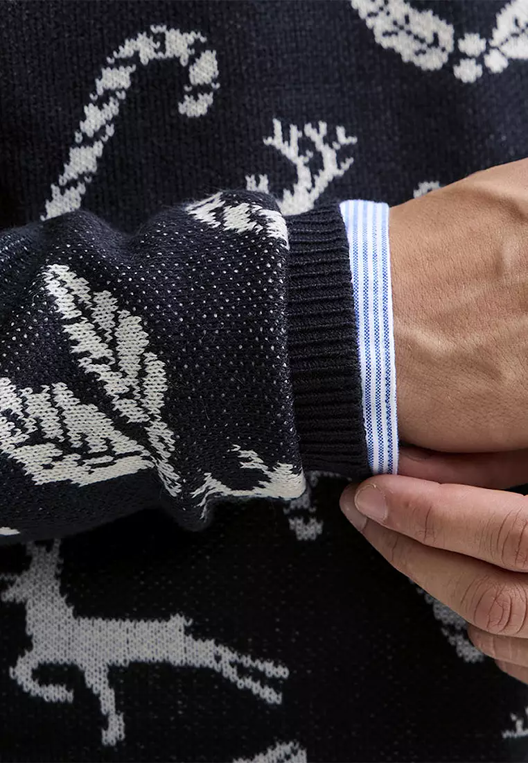 Christmas Knit Crew Neck Sweater