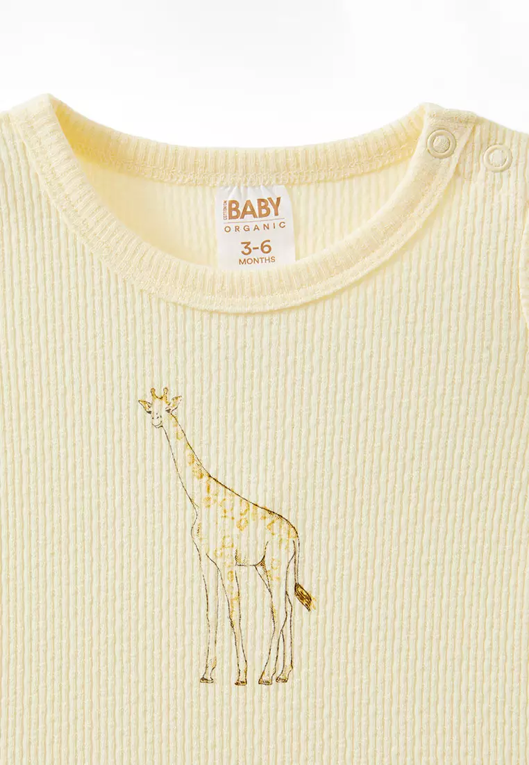 Organic Pointelle Long Sleeve Bubbysuit