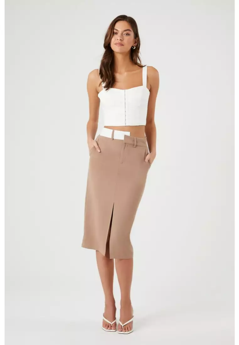Asymmetrical skirt clearance forever 21