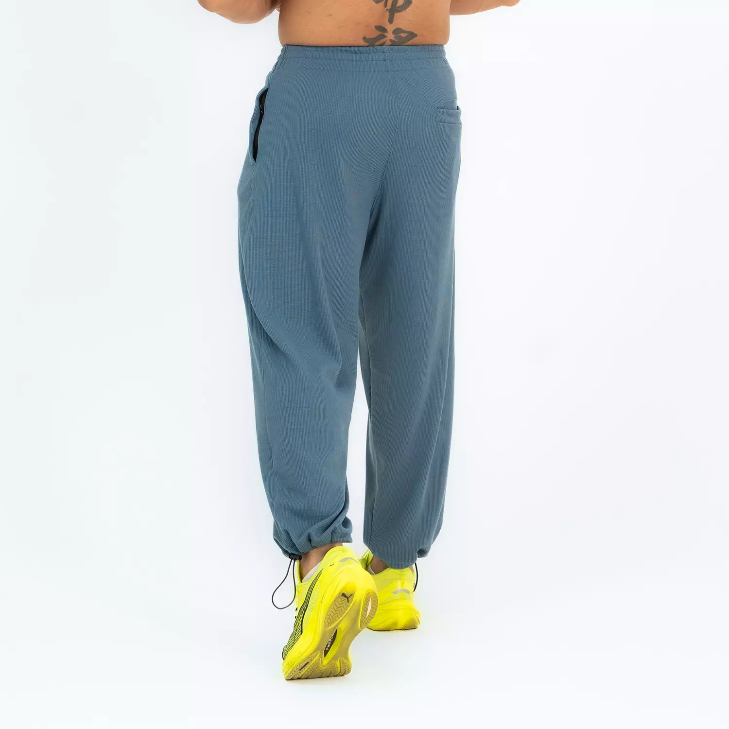 Baggy Pants Oversize Sports with Drawstring Blue