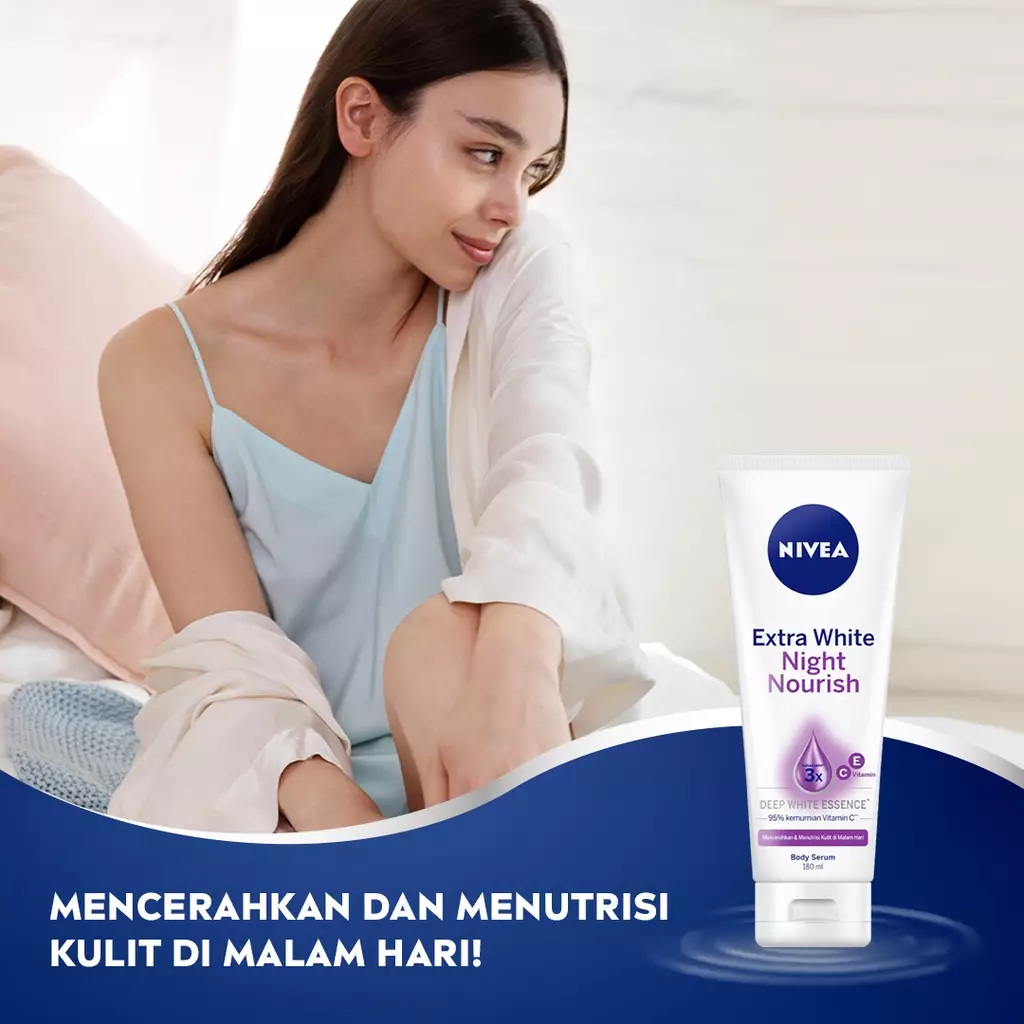 NIVEA Body Serum Extra Bright Day & Night - Anti Age + Night Nourish