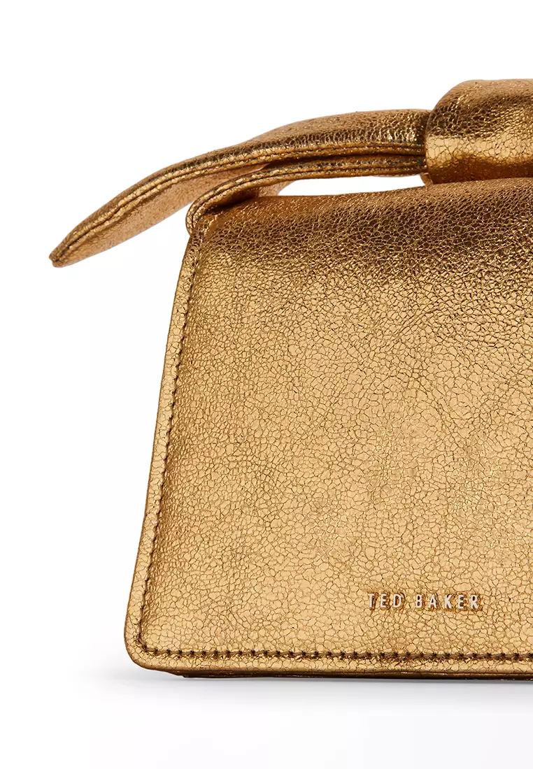 Ted Baker Women's Niasini Bow Detail Metallic Xbody Bag
