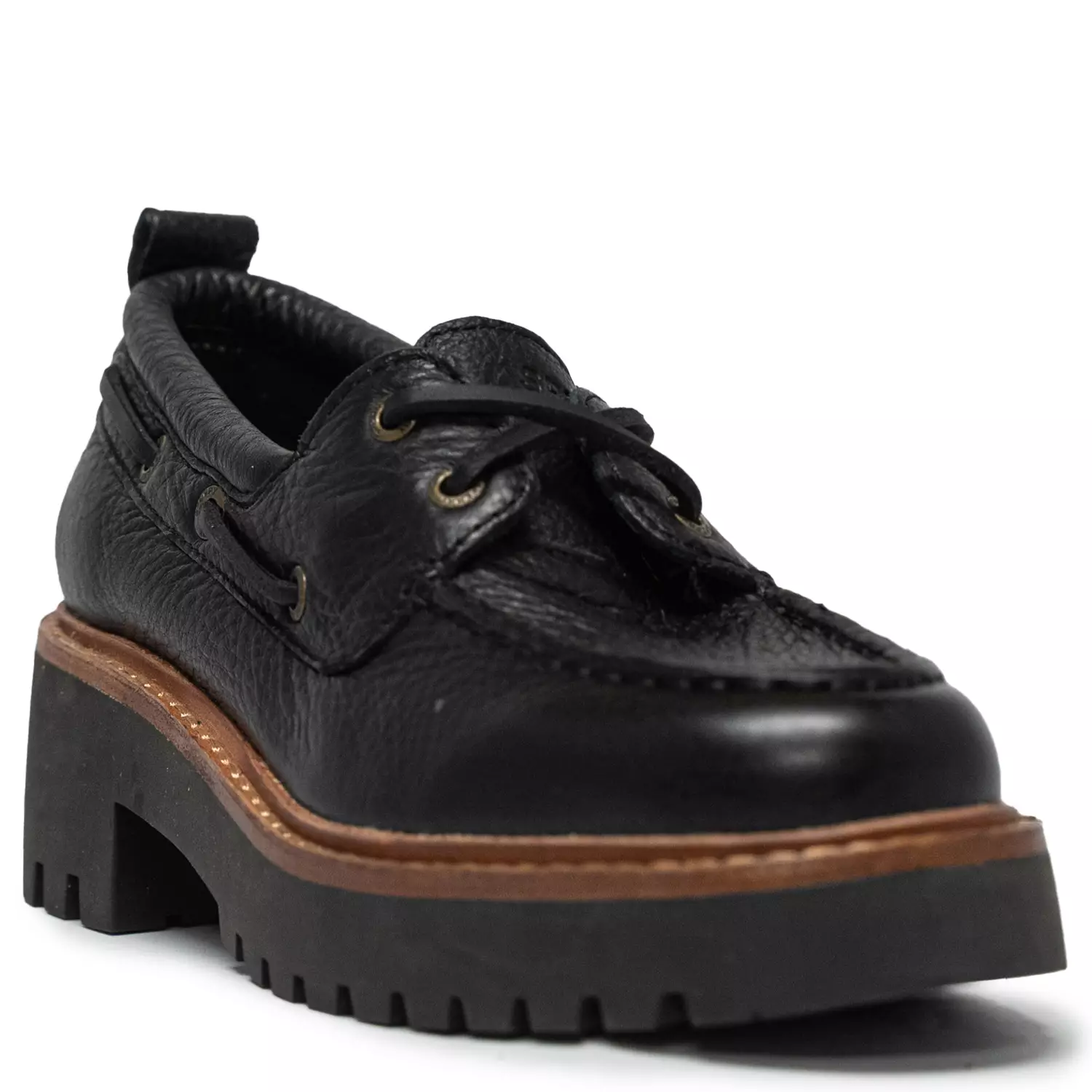 Women's Authentic Original™ 2 Eye Lug Boat Shoes - Black (L10414796)