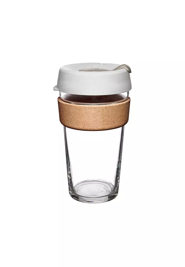 Buy KeepCup KeepCup Brew Cork Tempered Glass Cup Large 16oz/454ml