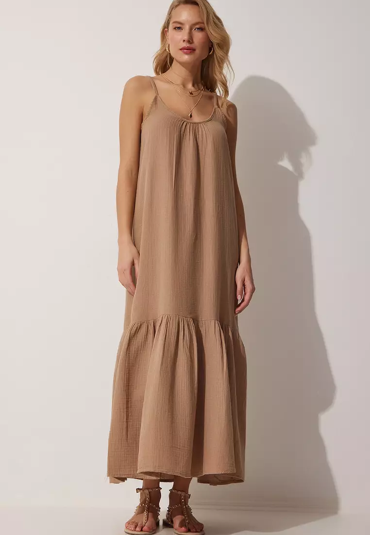 Casual sleeveless sales maxi dress