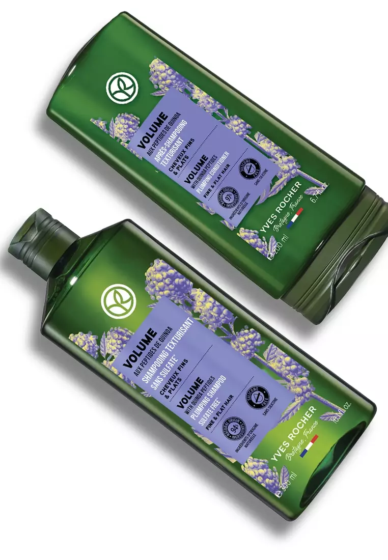 Volume Plumping Shampoo 300ml & Conditioner 200ml Original Hair Instant Volume Care Fine & Flat Hair Sulfate-Free