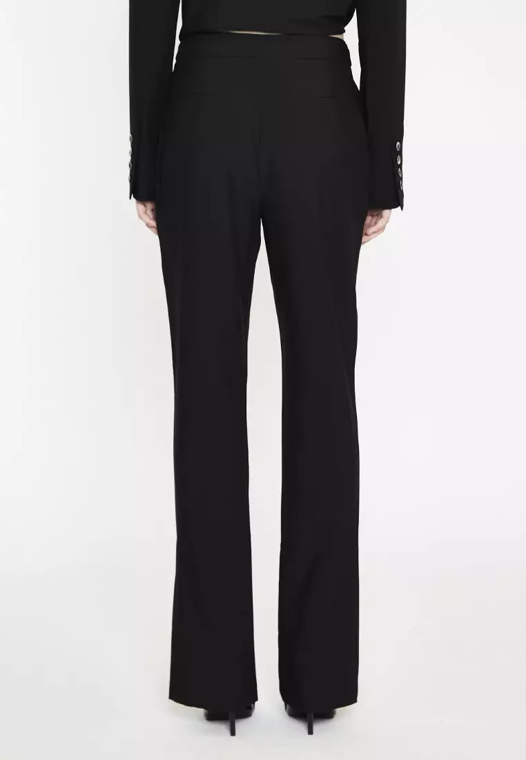 Black Straight Leg Trousers