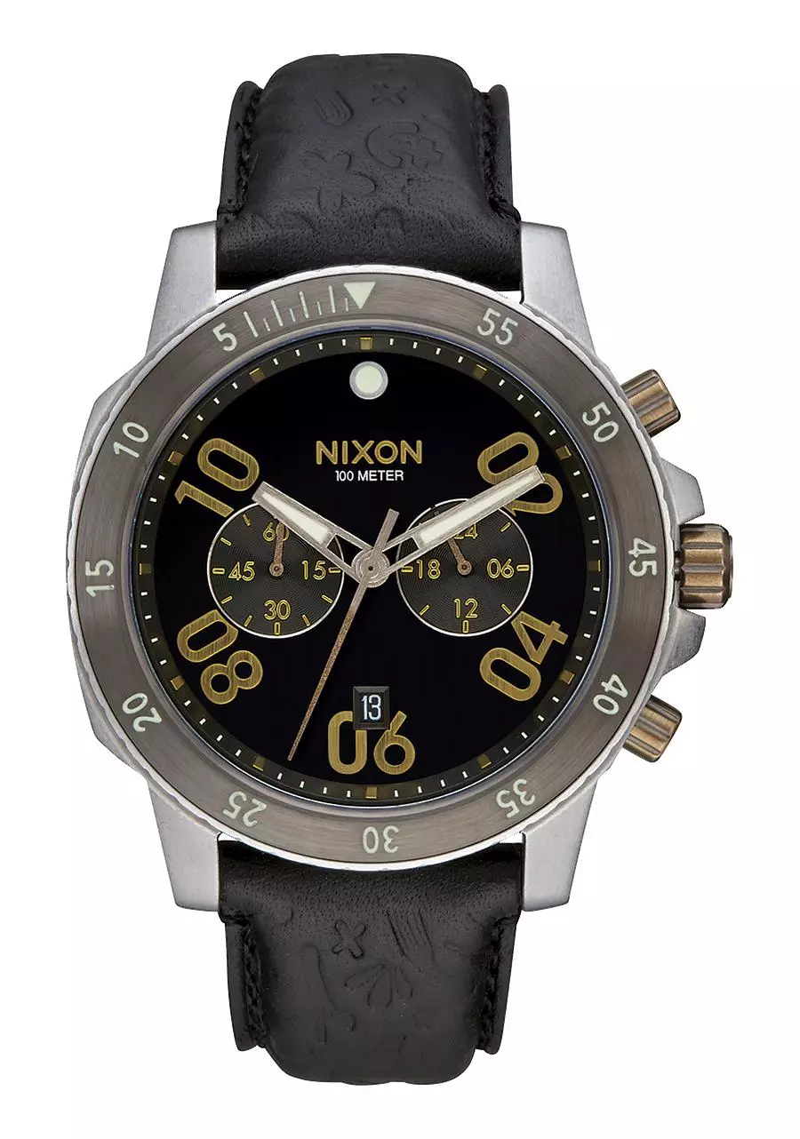 Nixon Ranger Blue Dial Men S Chronograph Rubber Watch New