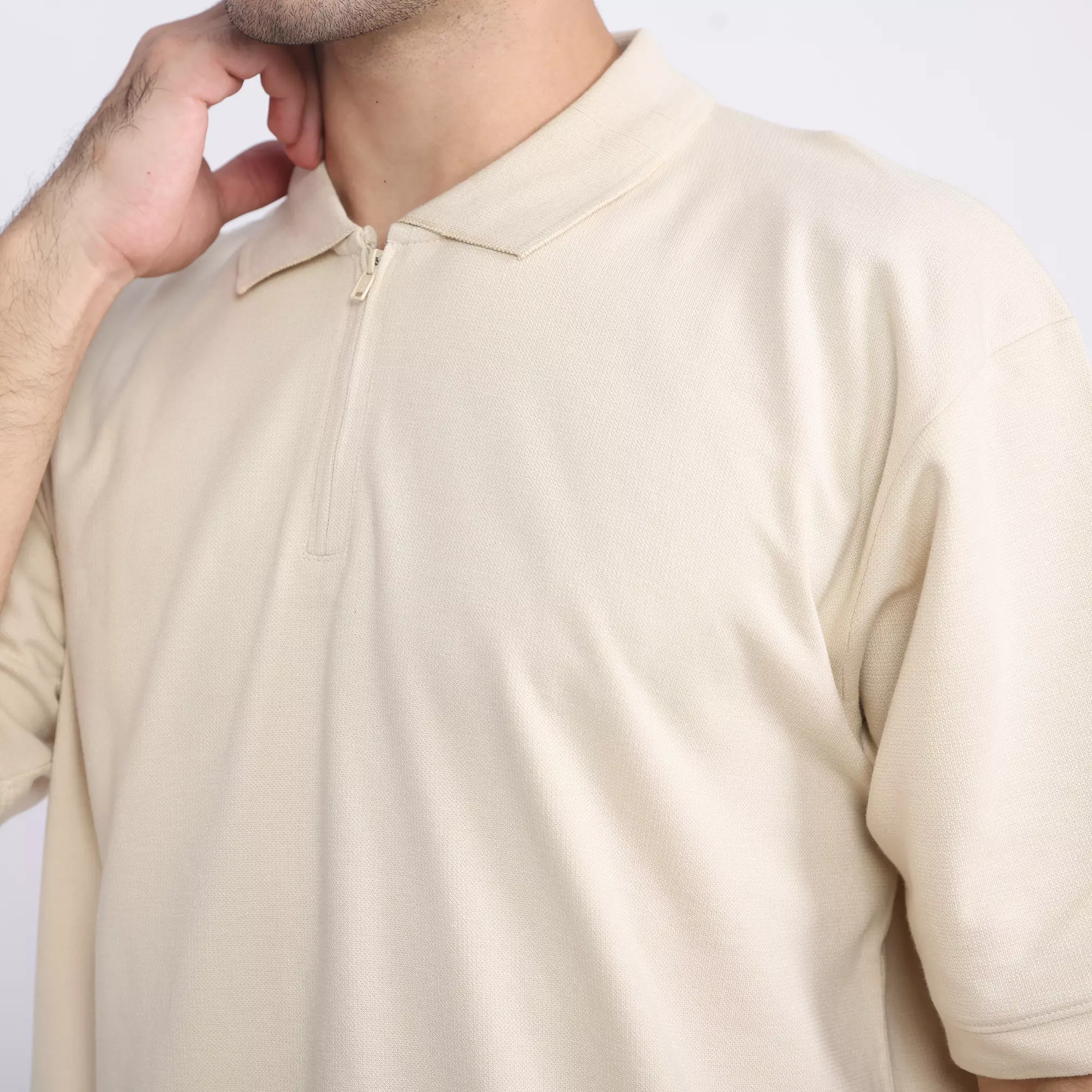 LARUSSO Dominic Polo Basic Shirt - Whitecap Grey